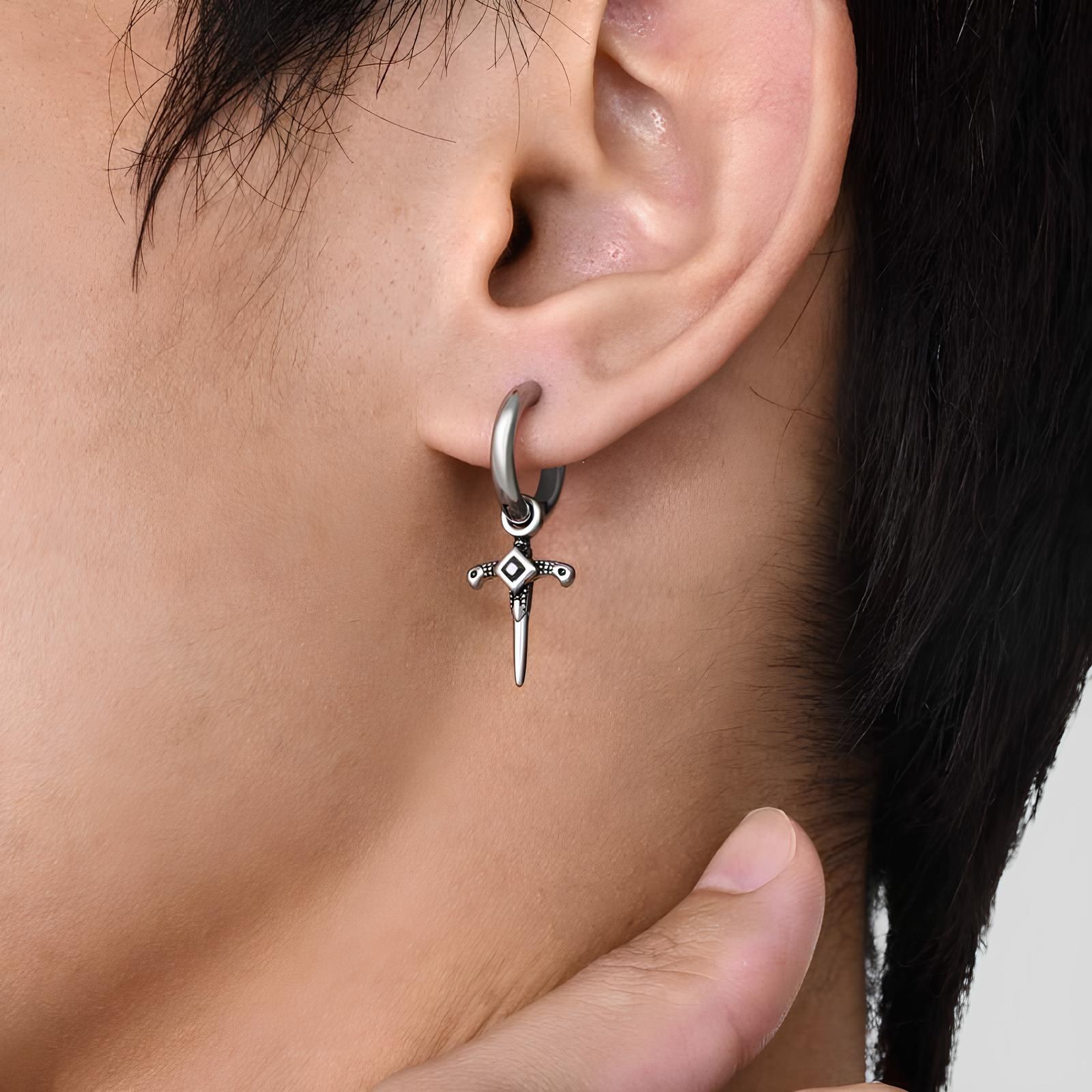 Dagger Hoop Earrings