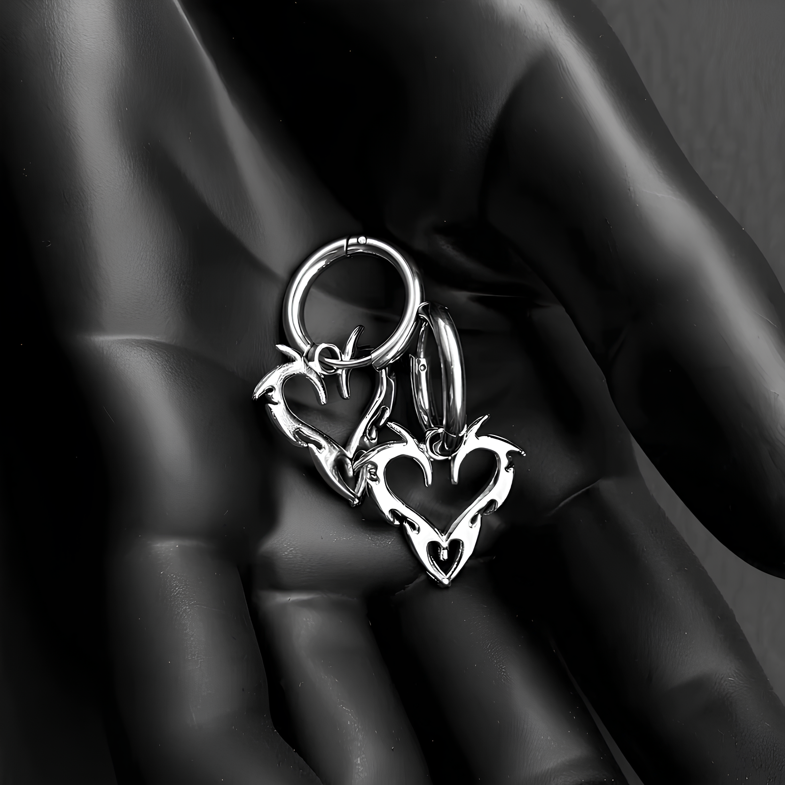 Barb Heart Hoops
