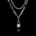 Layered Lock Necklace