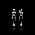 Hanging Skeleton Earrings