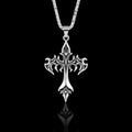 Scorched Cross Necklace