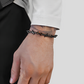 Black Barbed Wire Bracelet