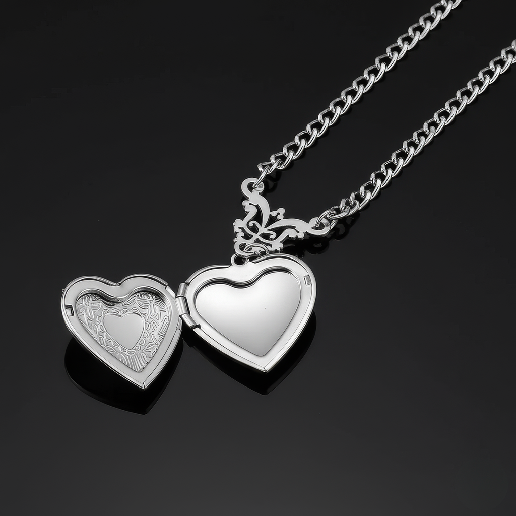 Bat Locket Necklace